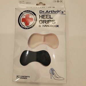 Dr. Arthritis Silicone Heel Grips & handbook 6 pairs per box New …